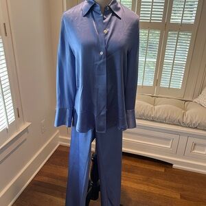 Vince Satin Indigo Set